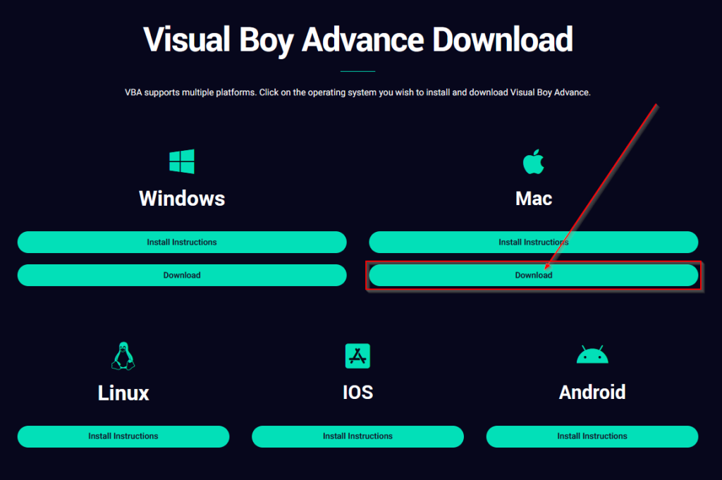 visual boy advance mac