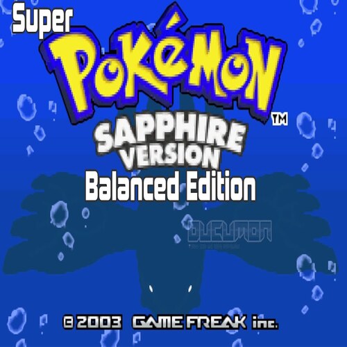 Super Pokemon Sapphire Balanced Edition rom