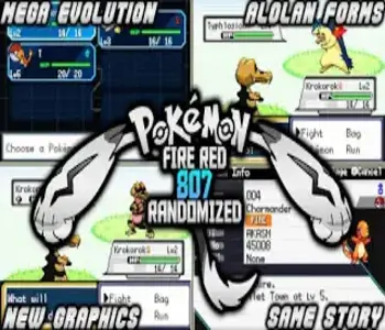 Pokemon FireRed 807 Randomized rom