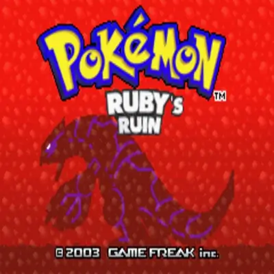 Pokemon Ruby's Ruin rom